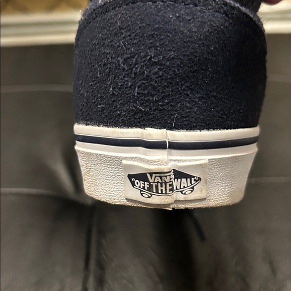 Vans Dark Blue High-Tops with White Accents. Only worn once. - Picture 4 of 6